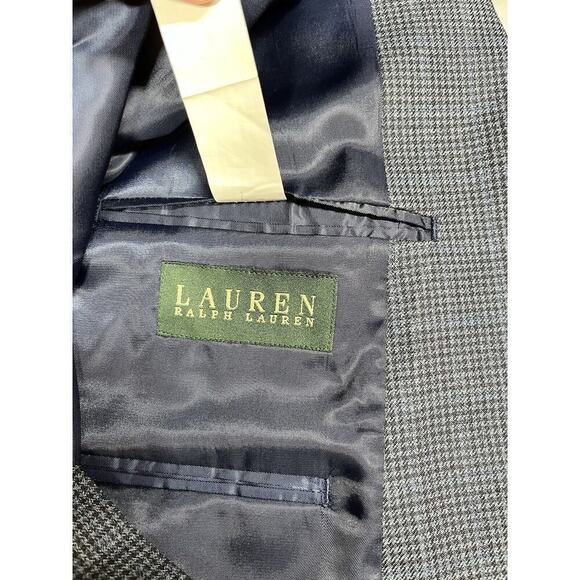 Lauren Ralph Lauren Wool Silk Blend Button Front Suit Coat Blazer Mens 44S - Picture 8 of 9